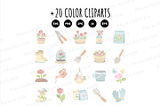 Pastel Garden Clipart, a Work Illustration by Palau (Thumbnail 8 of 10)