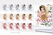 Fairy Christmas-Winter Illustrations, a Seasonal Illustration by Pretty Little Lines (Thumbnail 10 of 16)