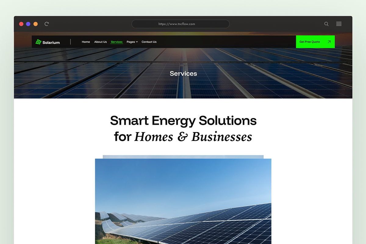 Solarium - Solar installation template preview 2