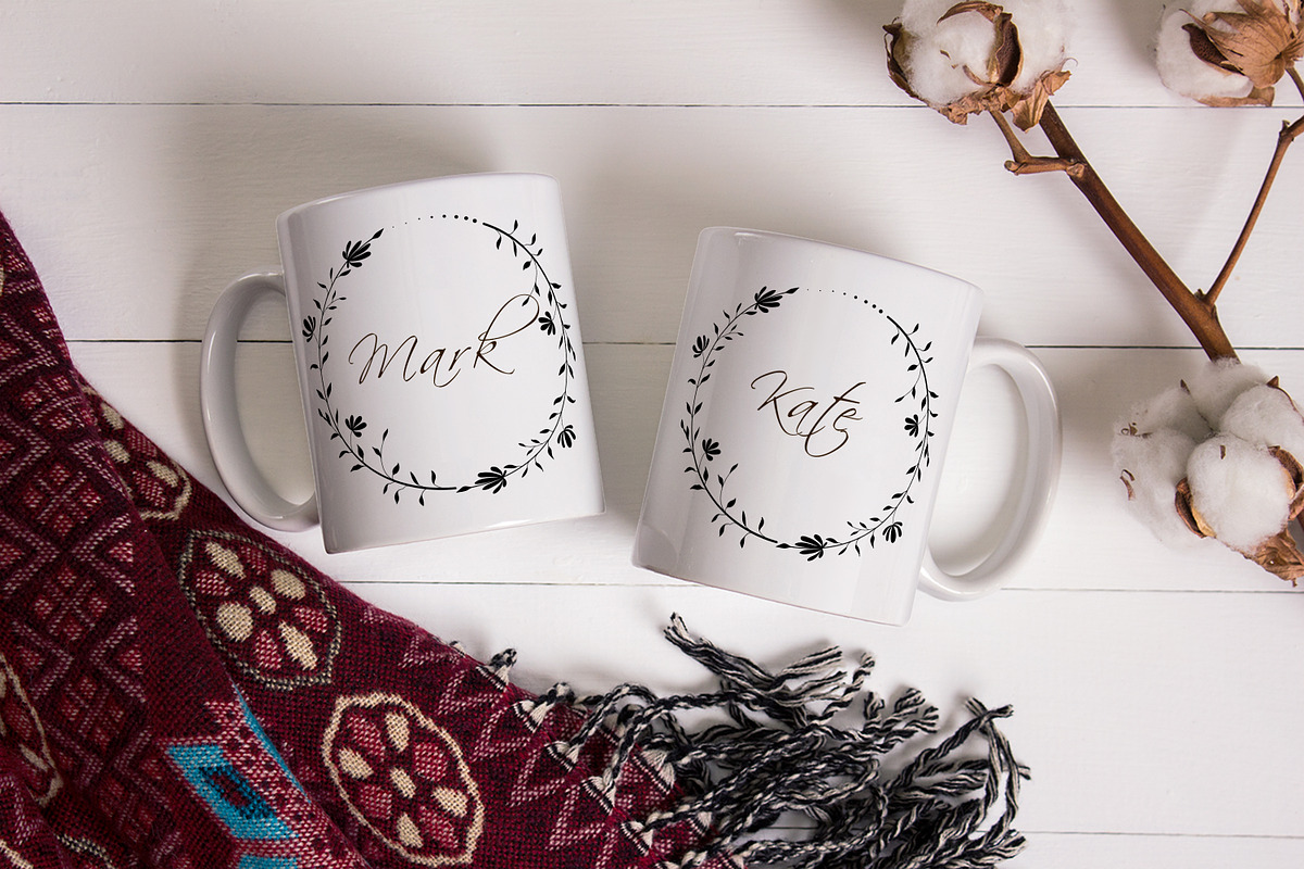 Line Floral Wreaths Collection, an Illustration by Dervik Art Store (Photo 6 of 8)