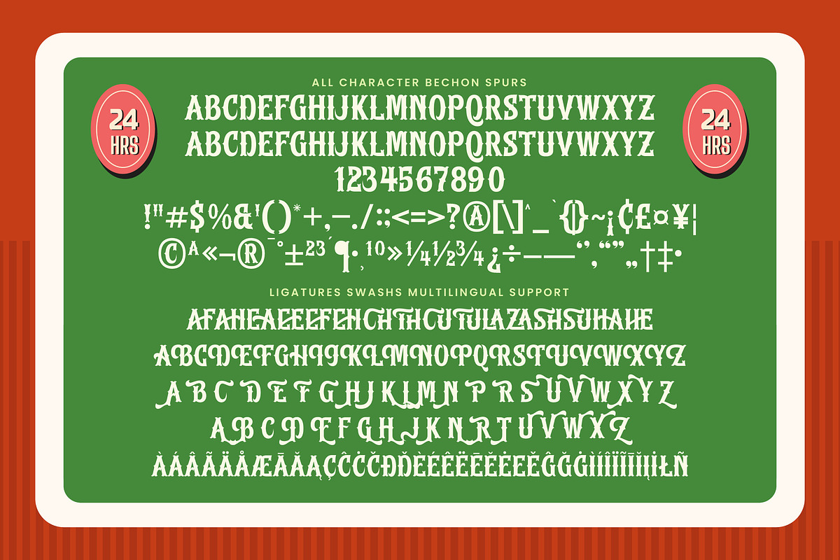 Bechon Spurs Special Vintage Display, a Slab Serif Font by timelesstype.co (Photo 13 of 15)