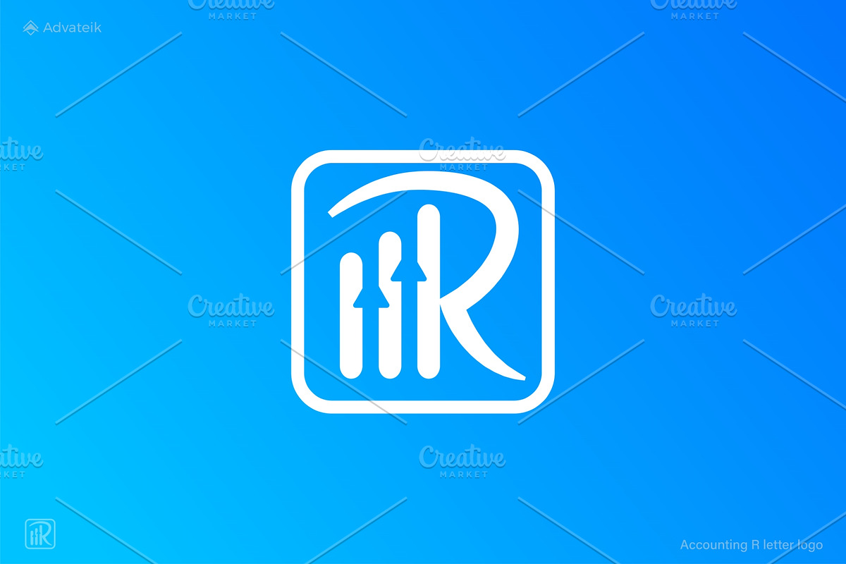 Letter R Accounting Logo Template, a Branding & Logo Template by Advateik ™ (Photo 2 of 3)
