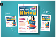 White Job Hiring Teacher Flyer, a Flyer Template by Neermana (Thumbnail 1 of 4)