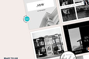 Real Estate Instagram Puzzle Grid BW, a Social Media Template by RealEstateDreams (Thumbnail 6 of 6)