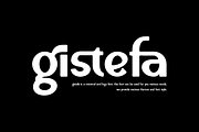 Gistefa - Minimal Logo Font, a Sans Serif Font by Iqsiart Studio (Thumbnail 3 of 7)