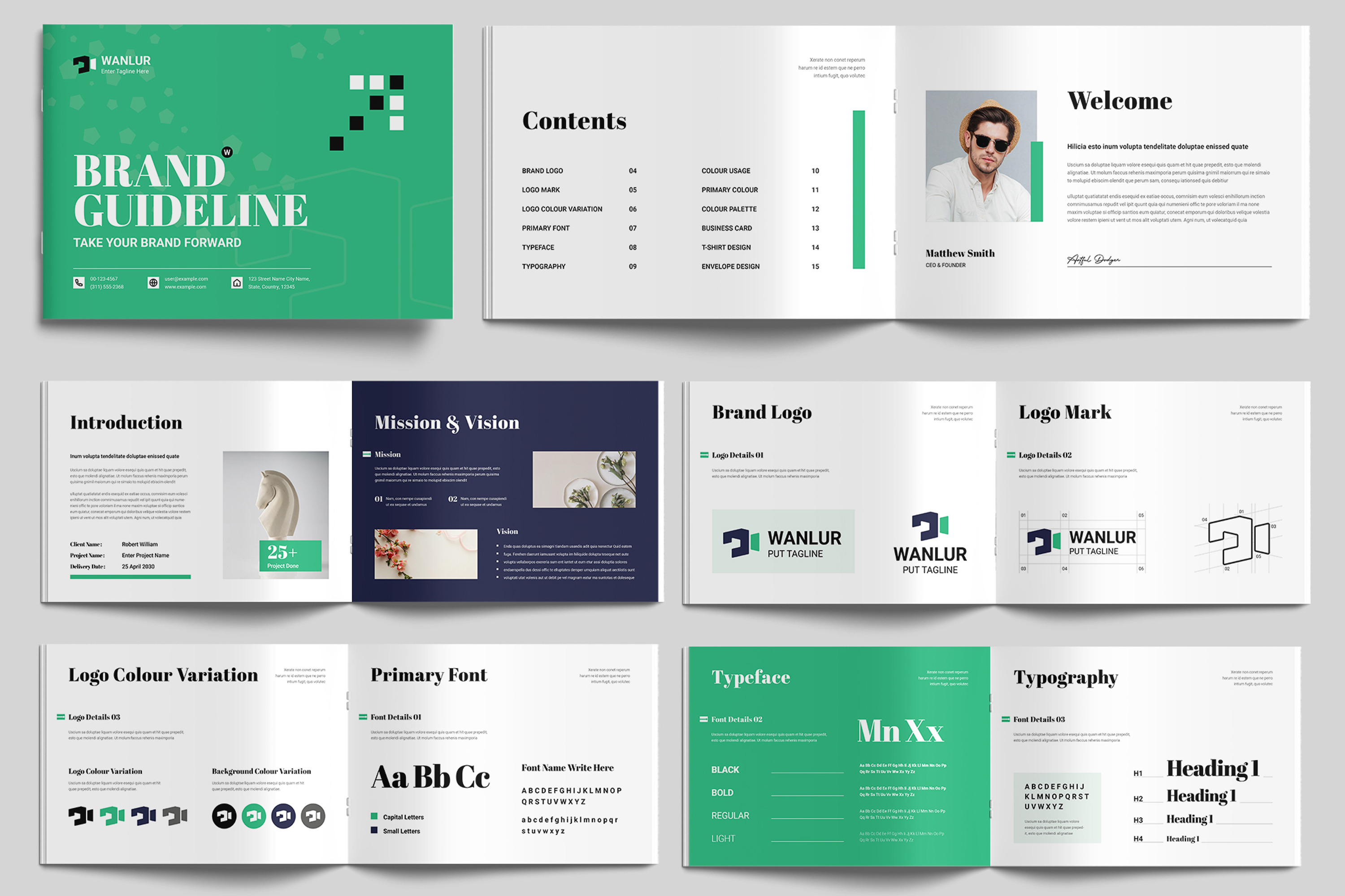 Brand Guideline Template Design