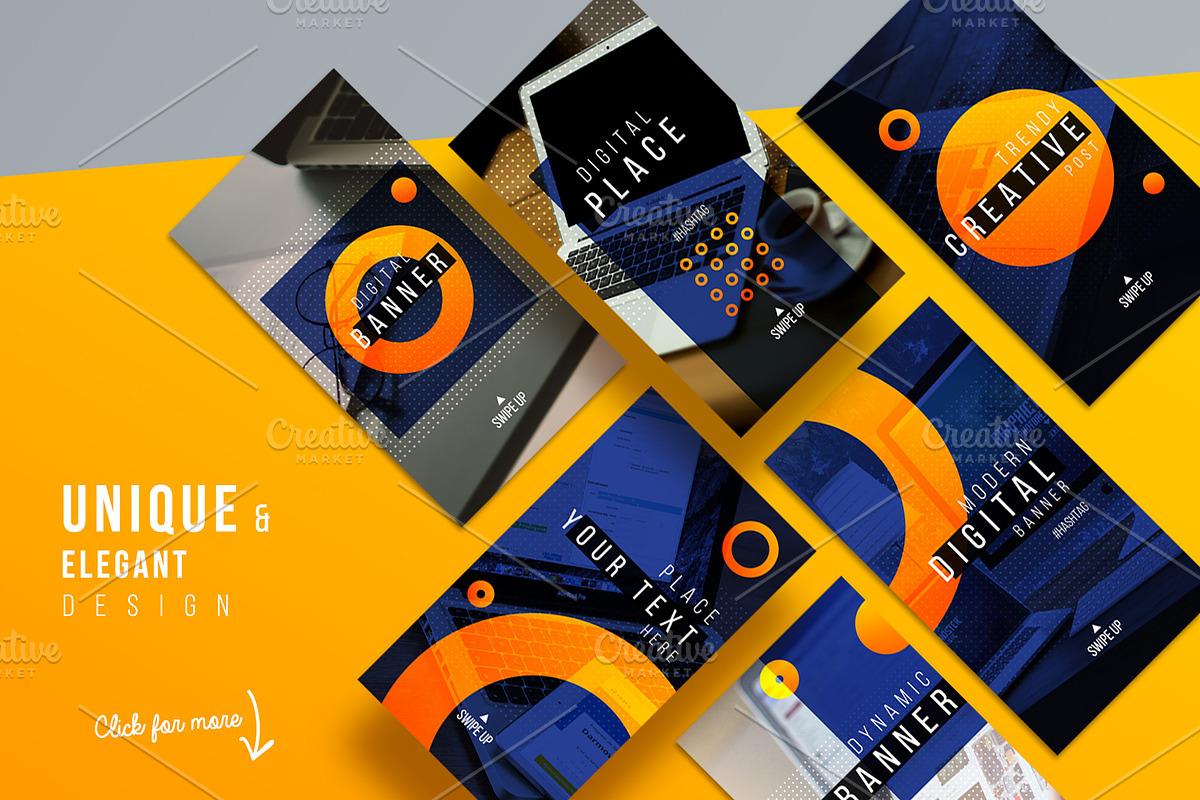 Digital Style Instagram Bundle, a Social Media Template by CONECT Market (Photo 2 of 4)