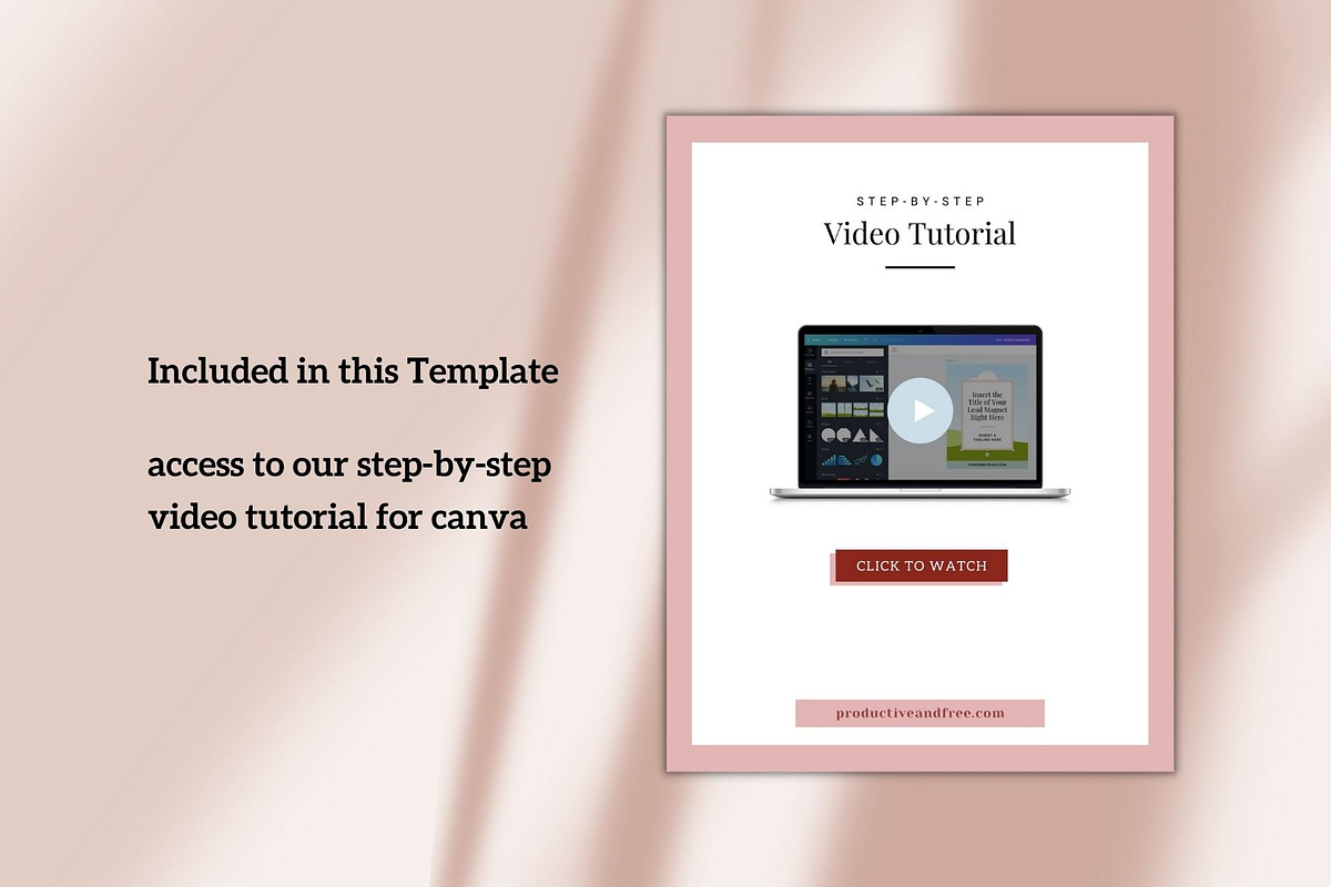 Two Page Media Kit in Pink, a Templates & Theme by ProductiveandFree (Photo 6 of 11)