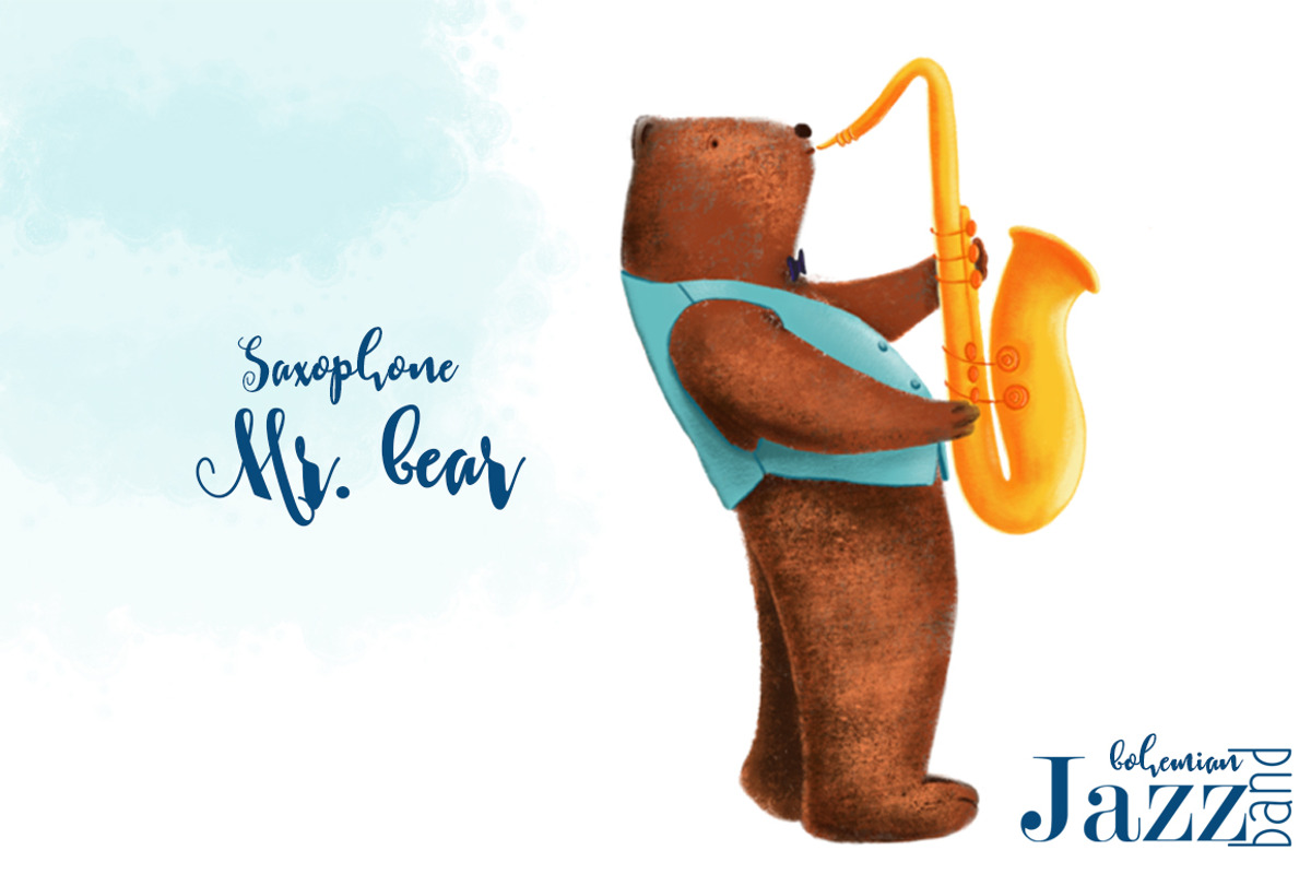 Animals jazz band., an Animal Illustration by Funny-sunny (Photo 4 of 7)