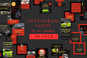 CAR MECHANIC INSTAGRAM POSTS RED, a Social Media Template by Daring Digies (Thumbnail 2 of 8)