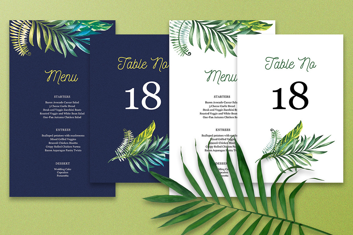 Tropical Day and Night Wedding Suite, an Invitation Template by HannaSymo (Photo 8 of 11)