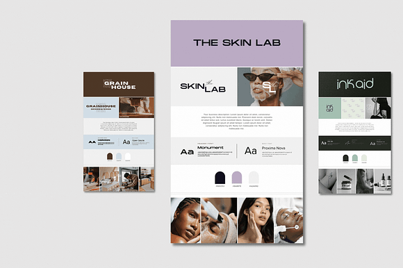 Editable Brand Board Template for Canva | Logo, Fonts, Colours & Brand Identity Guide preview 3