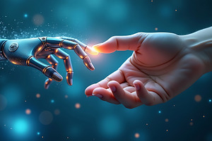 Artificial intelligence and human, a Technology Photo by Artonix