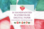 14 Red & Green Digital Paper, a Texture Graphic by Tubigan Art (Thumbnail 1 of 5)
