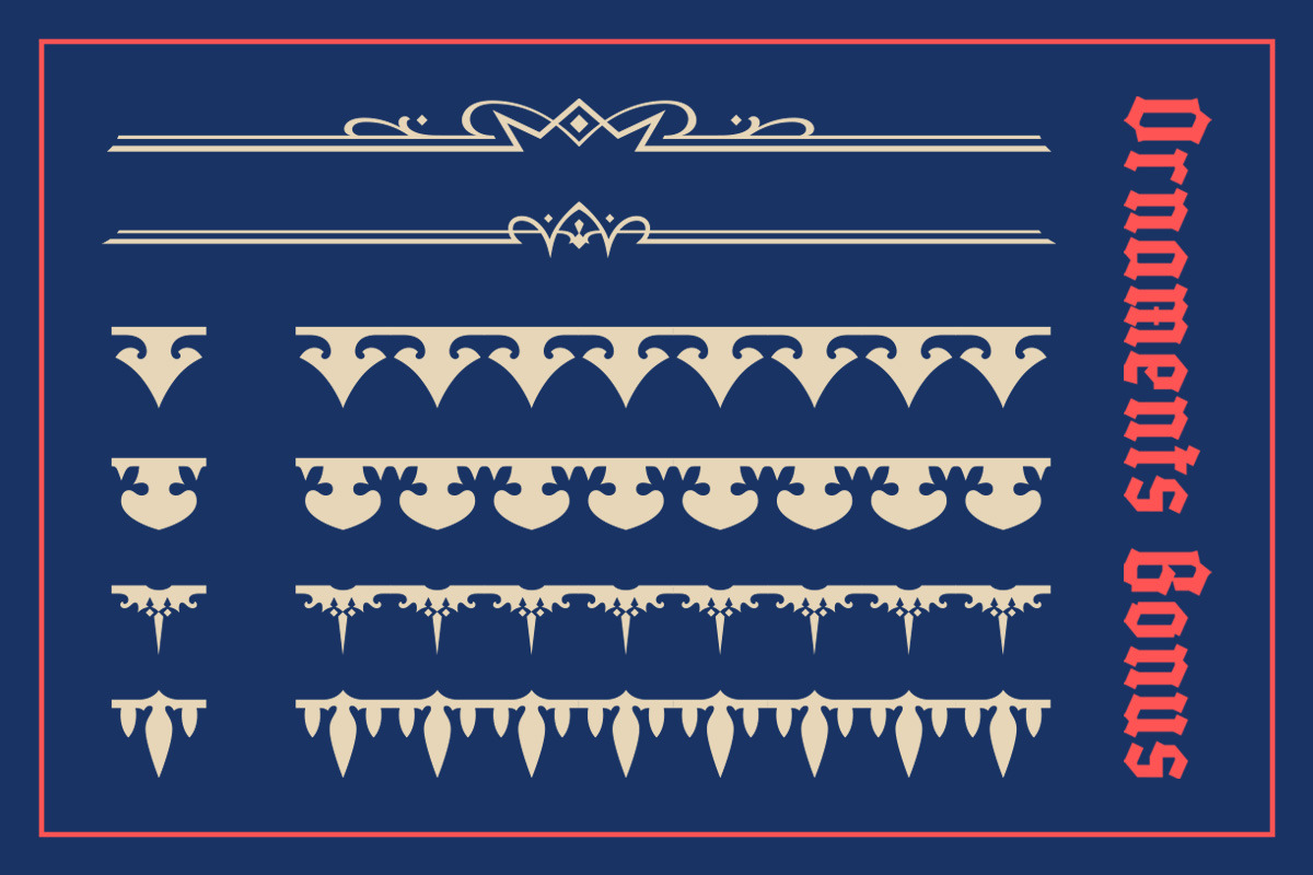 Miltorn - Display Blacklatter, a Font by Letterhend Studio (Photo 7 of 9)