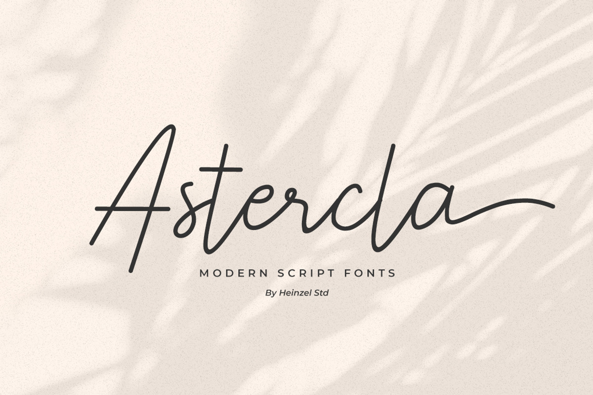 Astercla is Modern Script