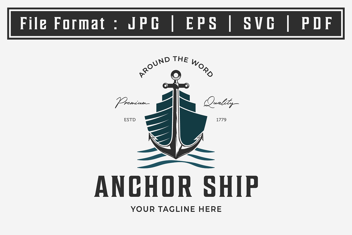 Vintage Retro Anchor Ship Logo Icon, a Branding & Logo Template by Pyruos ID