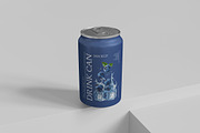Drink Can Mockup PSD Packaging, an Advertising Mockup by Indah (Thumbnail 4 of 6)