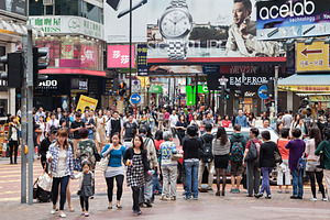 Unidentified people near Time Square mall, a Photo by saiko3p