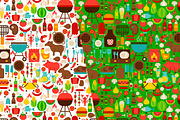 Barbecue Flat Seamless Patterns, a Pattern Graphic by Anna_leni (Thumbnail 3 of 3)