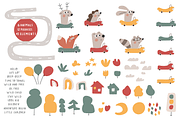 Cute animals and cars, an Animal Illustration by cutelevindesign (Thumbnail 2 of 11)