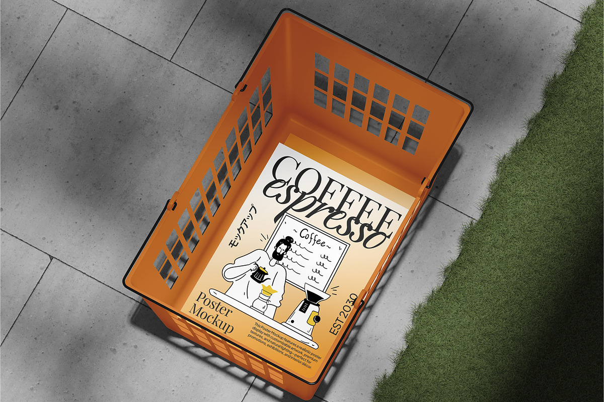Poster Mockup, a Merchandise Mockup by Permadi Creative (Photo 3 of 5)