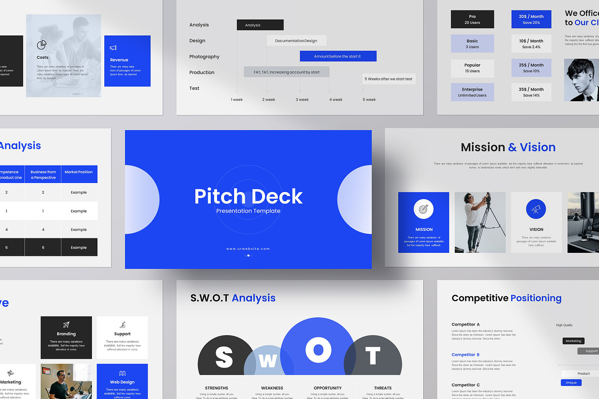Pitch-Deck Presentation Template, a Presentation Template by Slide_Genius1 (Photo 6 of 6)