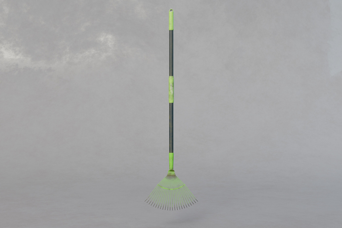 Leaf rake used, an Object 3D Model by mockupzz (Photo 7 of 8)