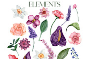 SALE! Florena watercolor floral, a Decorative Illustration by Julia Bogdan (Thumbnail 10 of 10)
