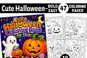Happy Halloween Coloring Book, a Seasonal Illustration by Coco Bloom (Thumbnail 1 of 8)