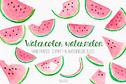 watercolor watermelon slices, a Food Illustration by Autumn Breeze (Thumbnail 1 of 4)