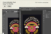Folk Art Saint Patrick's Day Flyer, a Flyer Template by Hole Hope Design (Thumbnail 4 of 5)