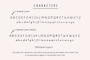 Animal Lover Cute Heart Font, a Script Font by Sofia Skoog (Thumbnail 10 of 11)