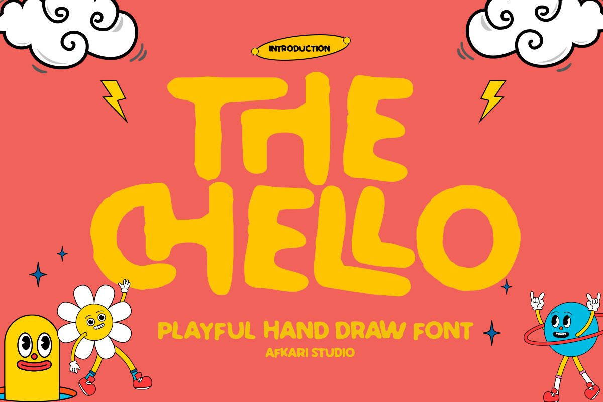 The Chello - Playful Display Font, a Handwritten Font by Afkari Studio (Photo 2 of 11)