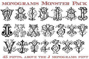 Monster Pack Over 4000 Monograms