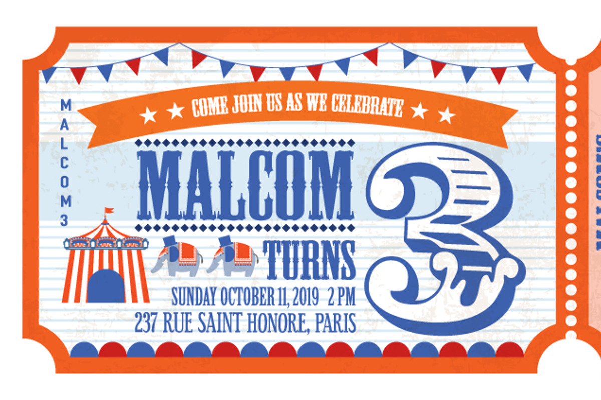 admission ticket birthday invite, a Graphic by lyeyee