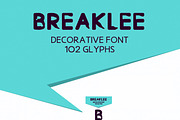 Breaklee, a Sans Serif Font by Emdaduljs (Thumbnail 1 of 4)