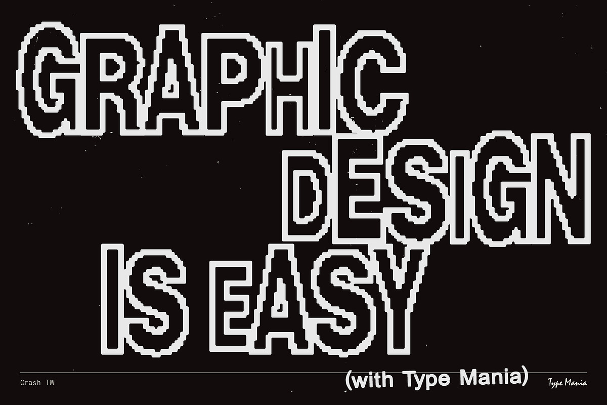 Crash TM – Automatic Trashed Font, a Sans Serif Font by Type Mania (Photo 10 of 10)
