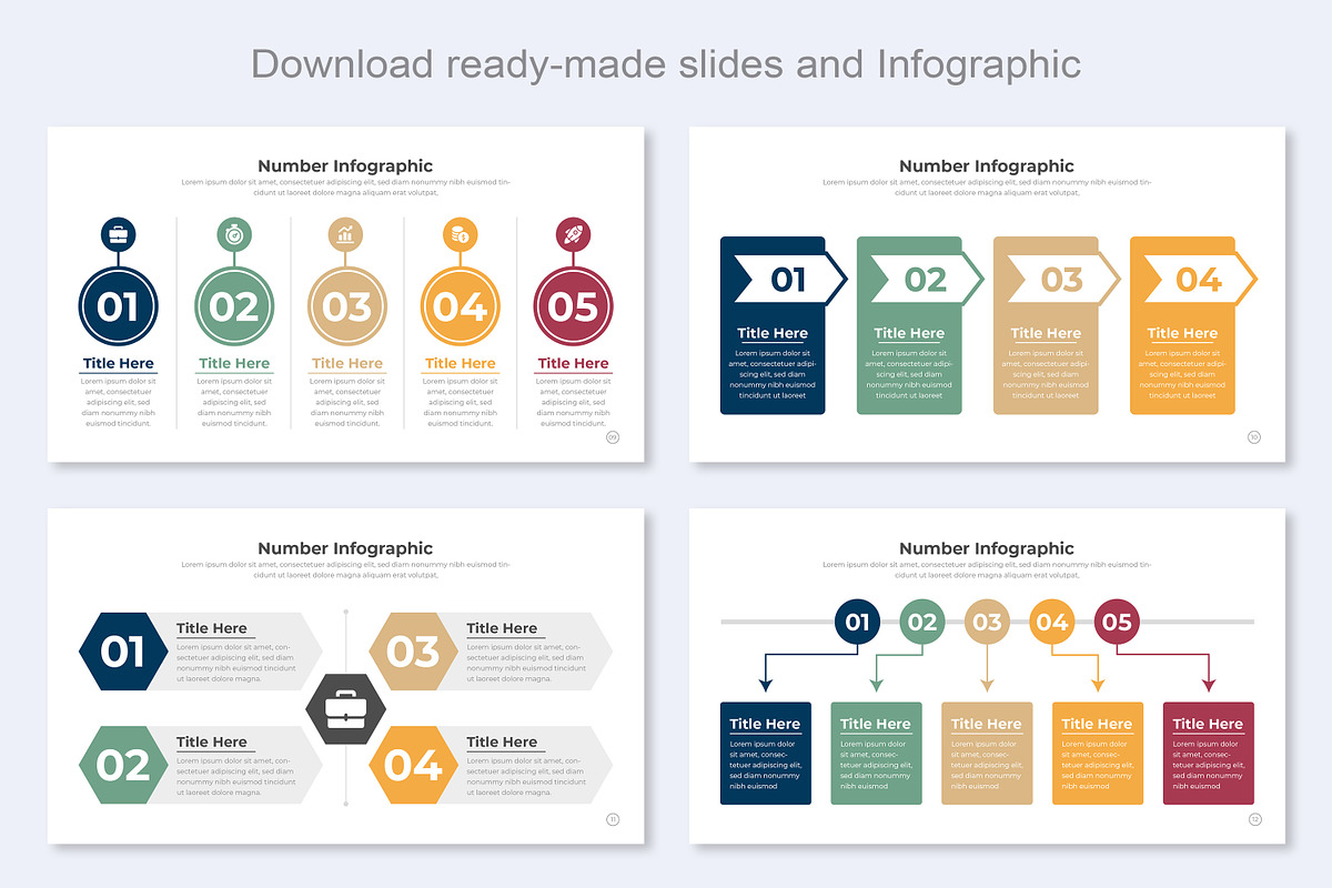 Number Infographic, a Presentation Template by Mighty-Slide (Photo 7 of 7)