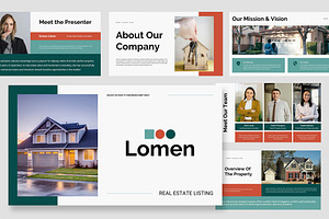 Lomen : Realty Kit Powerpoint, a Presentation Template by Punkl Camp