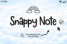Snappy Note Playful Handwriting Font