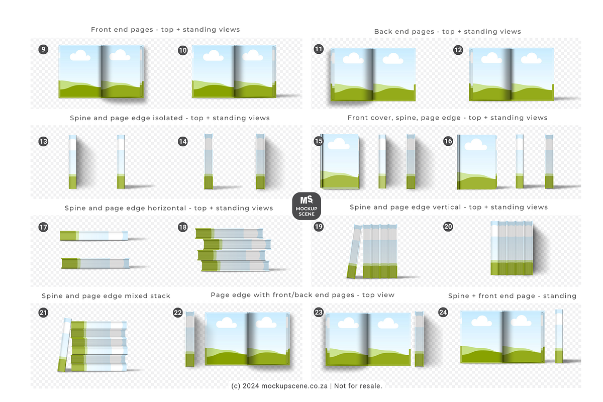Book Mockup Kit for Canva Hard Cover, a Books & Magazine Mockup by Mockup Scene (Photo 5 of 10)