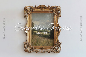 Vintage Coquette Frame Mockup