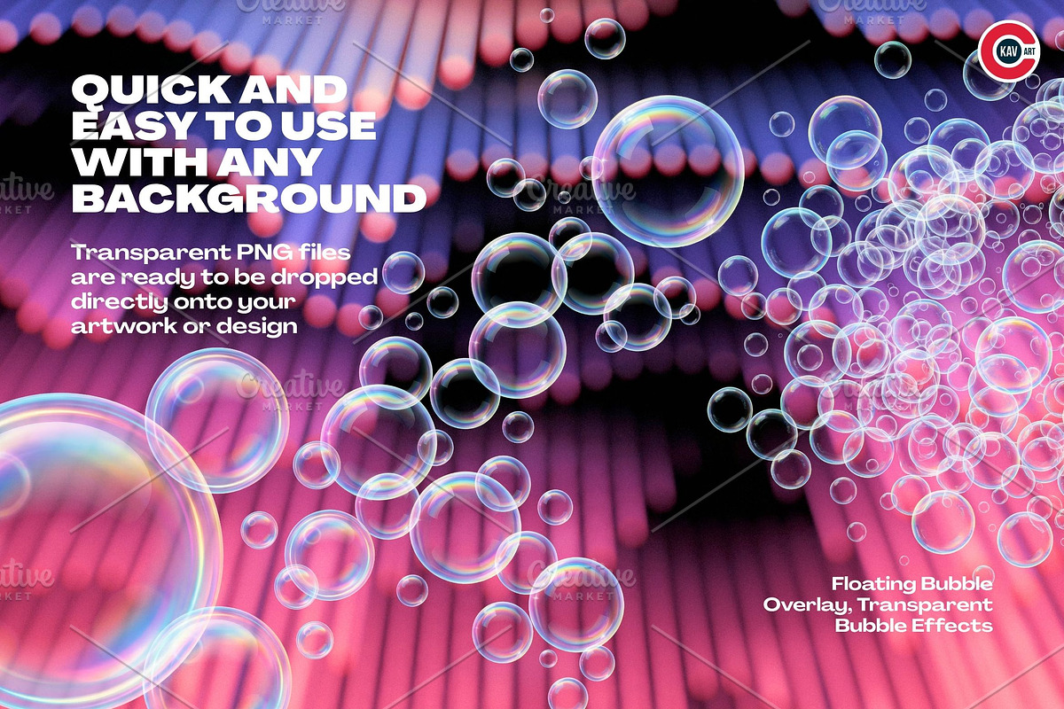 Floating Transparent Bubble Overlay, a Background Graphic by C-Kav (Photo 3 of 5)