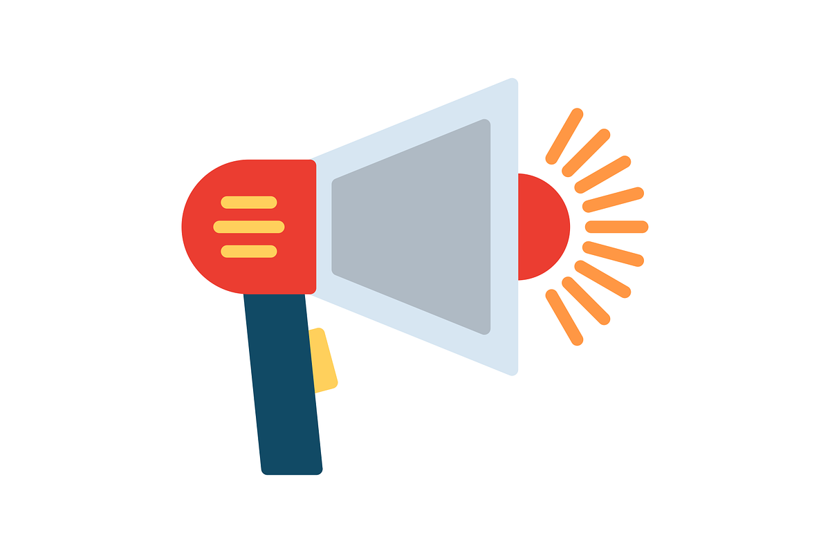 Megaphone Flat Icon, a Duotone Icon by Pexelpy (Photo 2 of 2)
