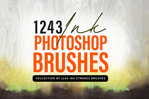 1243 Ink Stroke Brushes - Photoshop