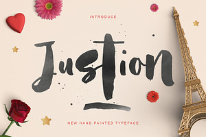 Justion Typeface, a Script Font by Nowpe Studio