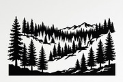 Majestic Pine Trees SVG, a Finance Illustration by Amazin_art (Thumbnail 23 of 41)