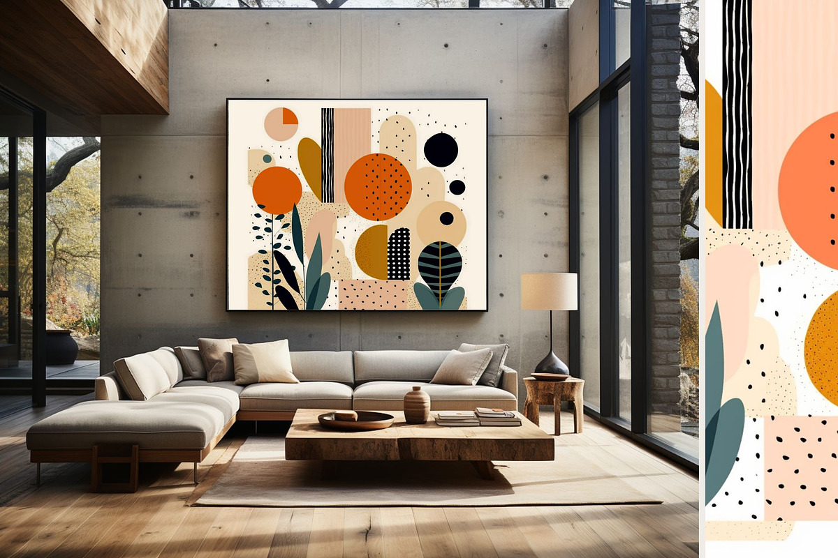 12 light green beige boho art print, a Decorative Illustration by ARTOZEN DIGITAL (Photo 6 of 13)