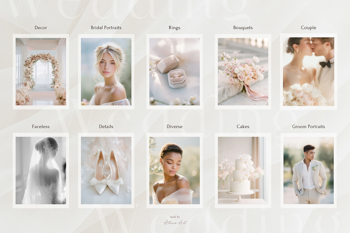 340 Airy Wedding Stock Photo Bundle, a Beauty & Fashion Photo by Allure Art (Photo 4 of 63)